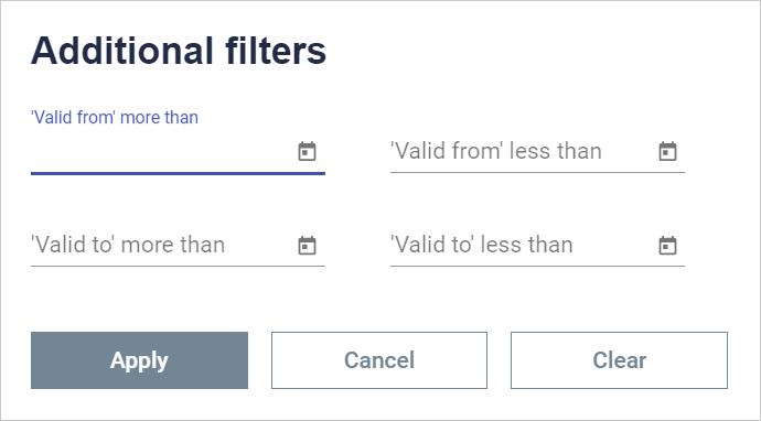 AdditionalFilters